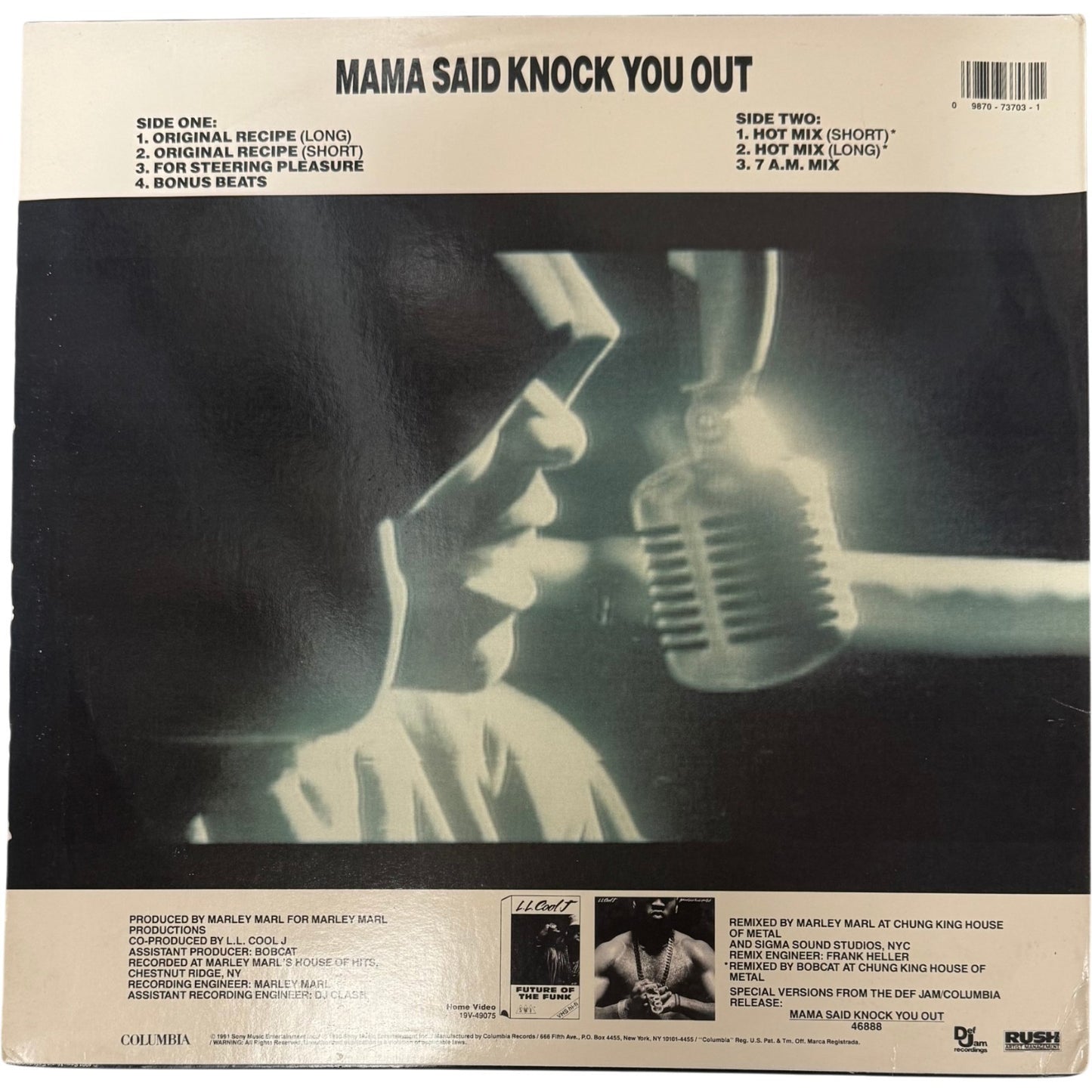 LL Cool J Autographed 1991 Mama Said Knock You Out 12" Vinyl Record