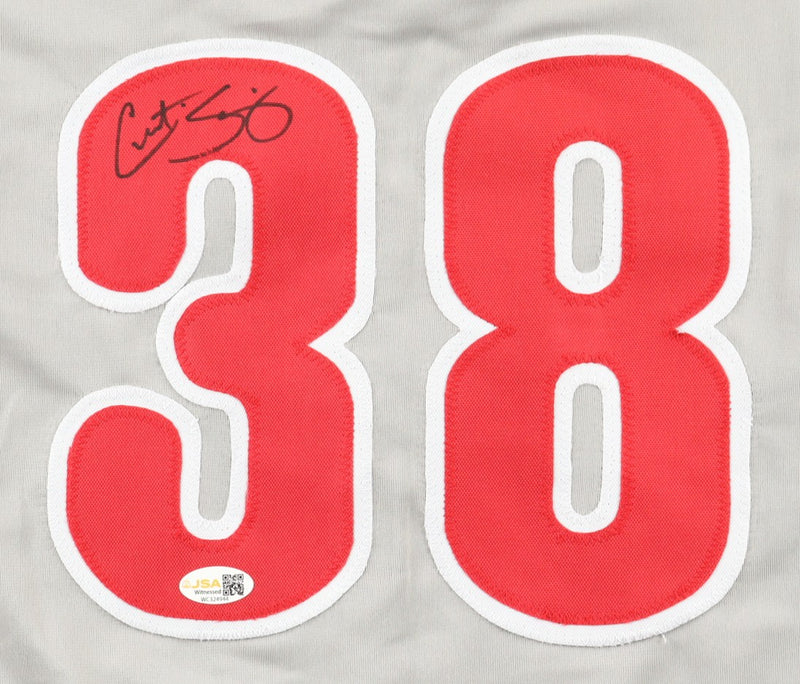 Curt Schilling Autographed Philadelphia Phillies Gray Custom Jersey