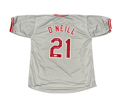 Paul O'Neill Signed Cincinnati Reds Custom Jersey (90 WS Champ)