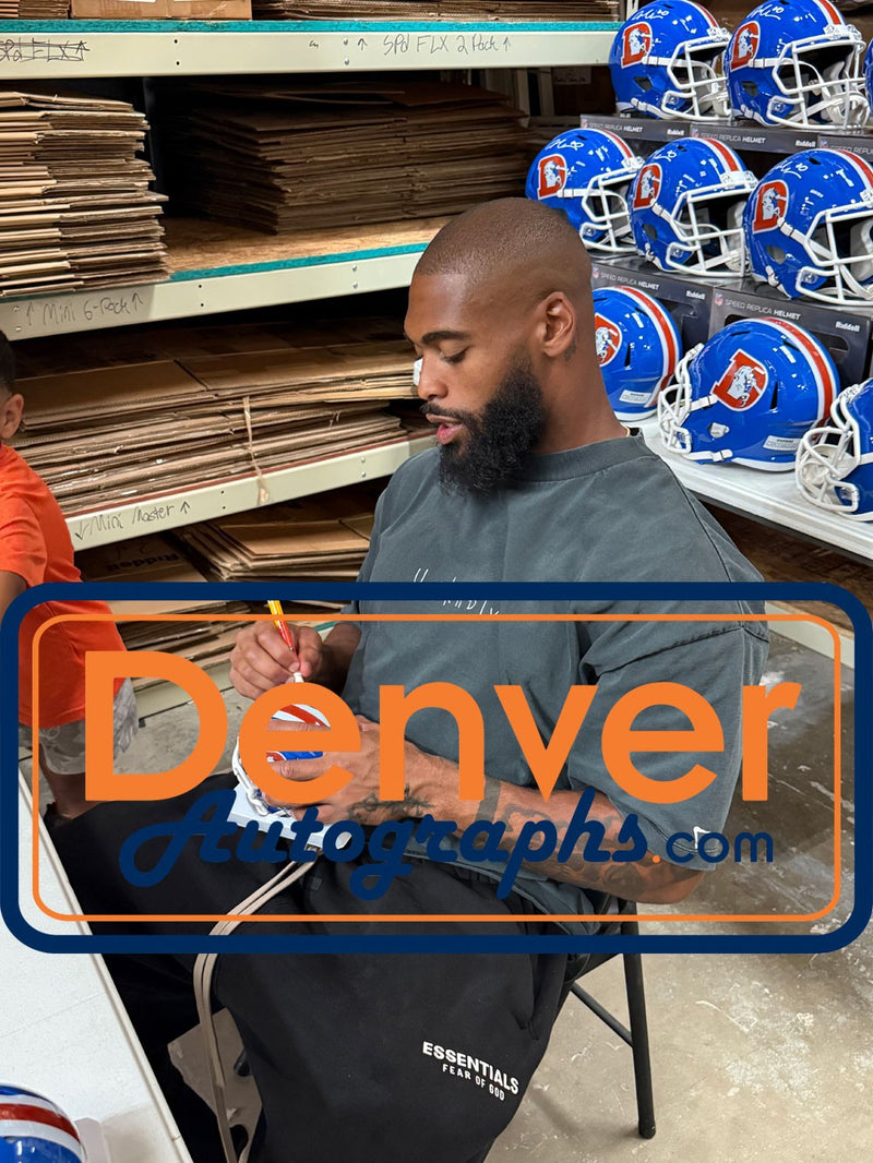 Jonathon Cooper Denver Broncos Autographed Throwback Mini Helmet