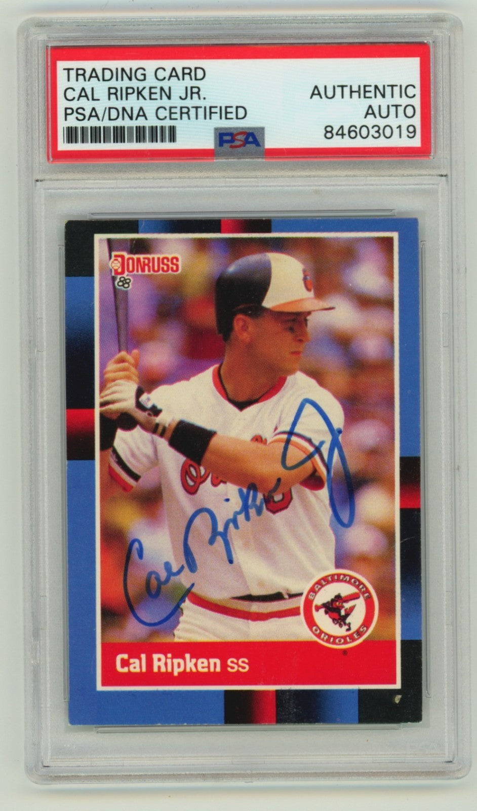 Cal Ripken Jr. Autographed 1988 Donruss #171 Card - PSA Authentic