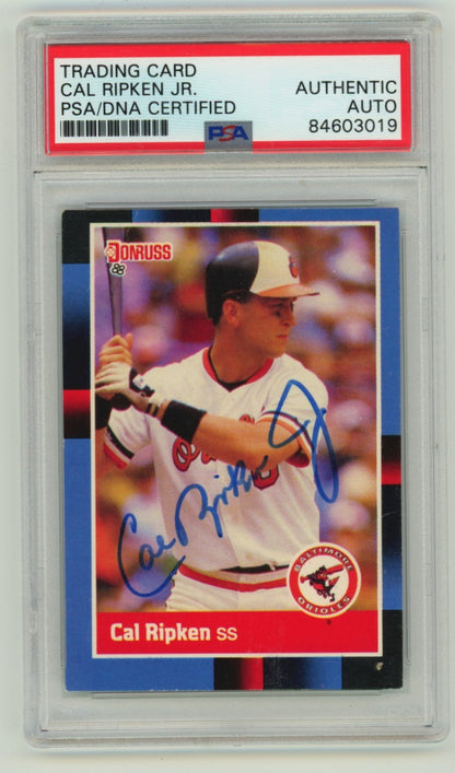 Cal Ripken Jr. Autographed 1988 Donruss #171 Card - PSA Authentic