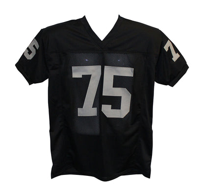 Howie Long Signed Oakland Raiders Custom Football Jersey HOF Inscription