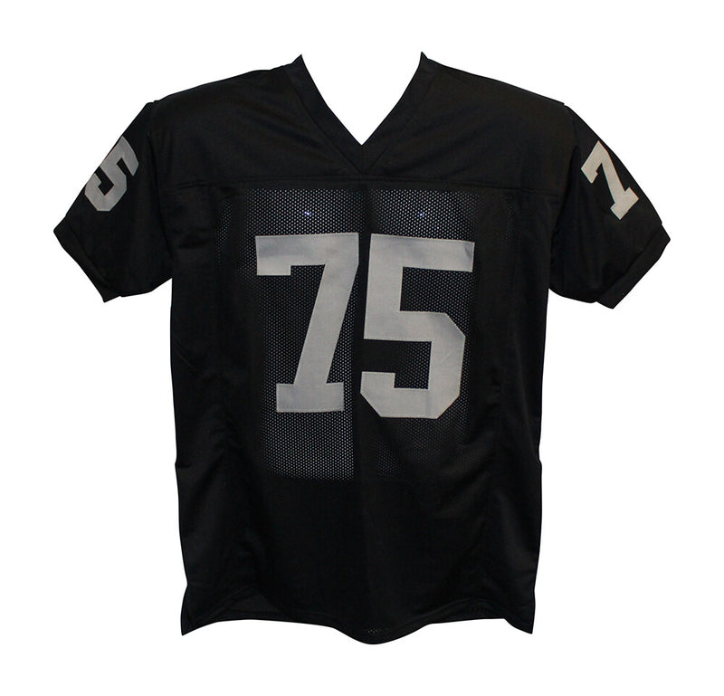 Howie Long Signed Oakland Raiders Custom Football Jersey HOF Inscription