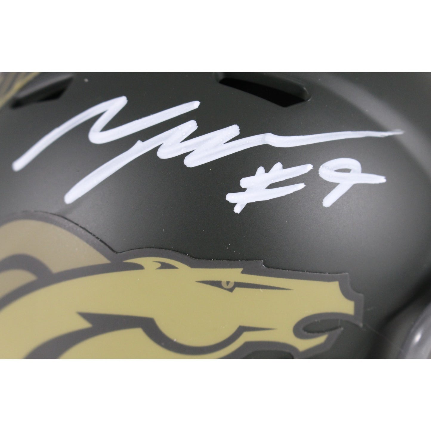 Talanoa Hufanga Signed Denver Broncos 2025 Salute to Service Mini Helmet