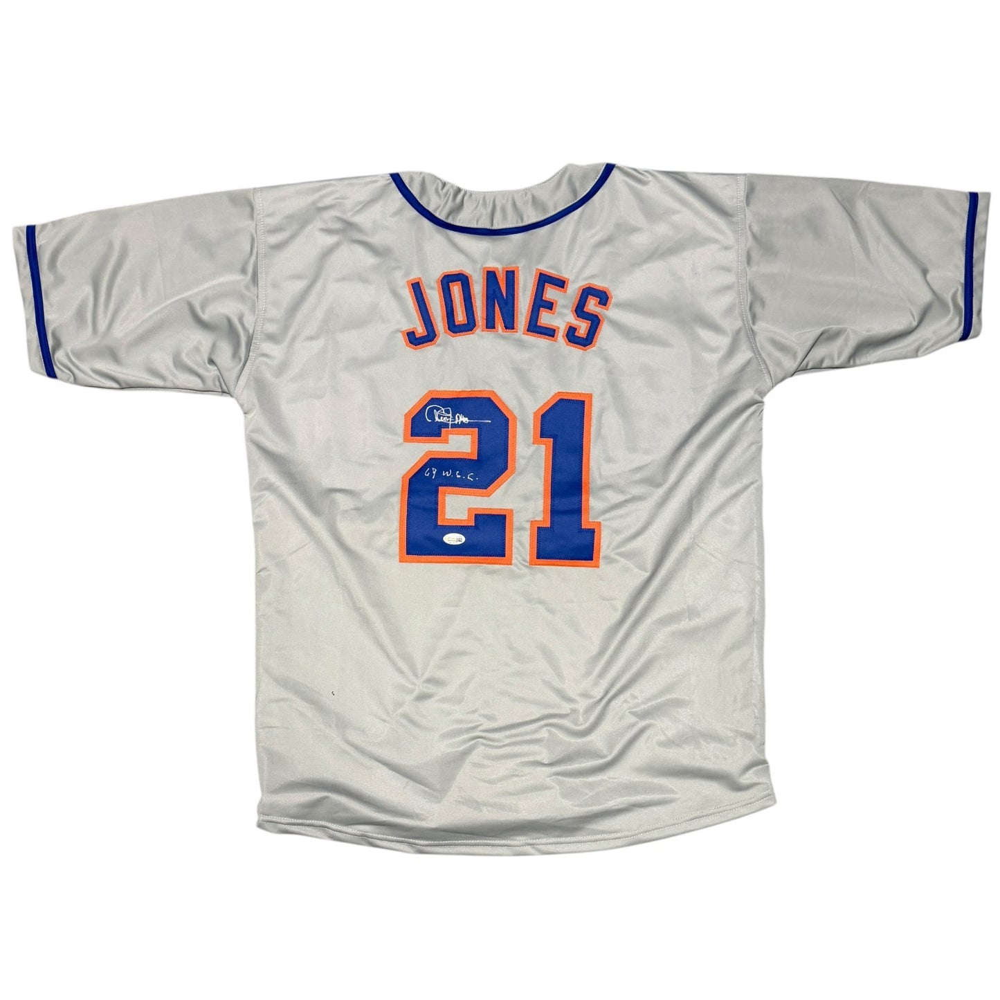 Cleon Jones Signed New York Mets Custom Baseball Jersey ('69 WSC)