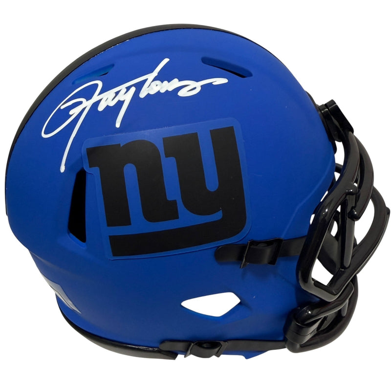 Lawrence Taylor Signed New York Giants Rave Mini Helmet Beckett BAS COA