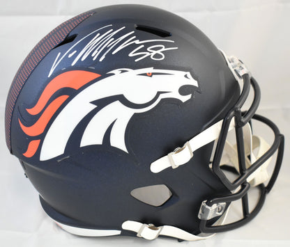 Von Miller Autographed Denver Broncos Full Size Speed Helmet