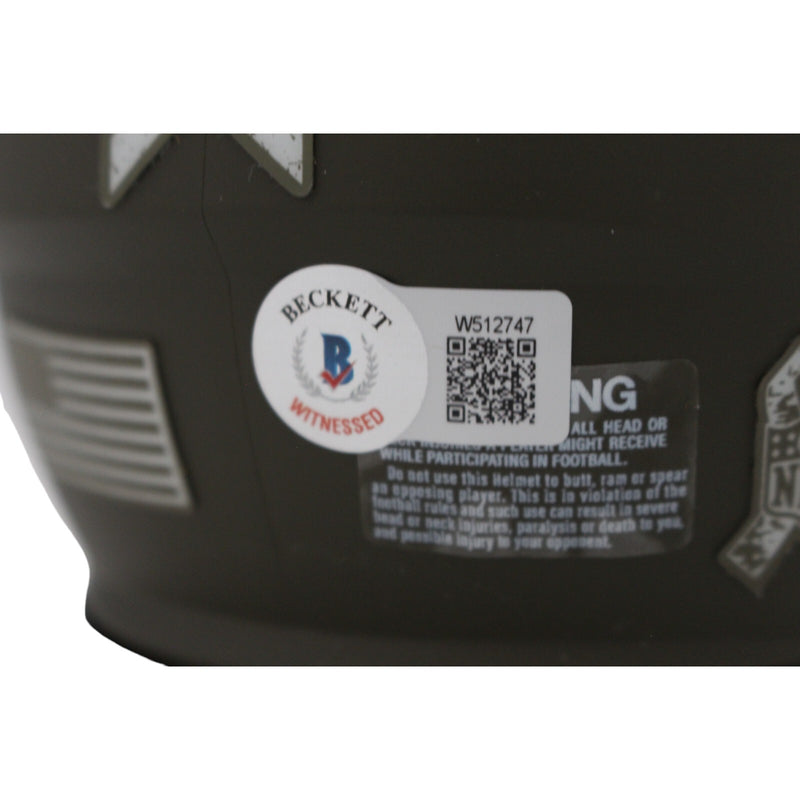 Adrian Peterson Signed Minnesota Vikings 2022 Salute to Service Mini Helmet