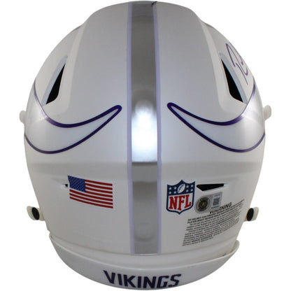 Randy Moss & Justin Jefferson Signed Minnesota Vikings SpeedFlex Helmet