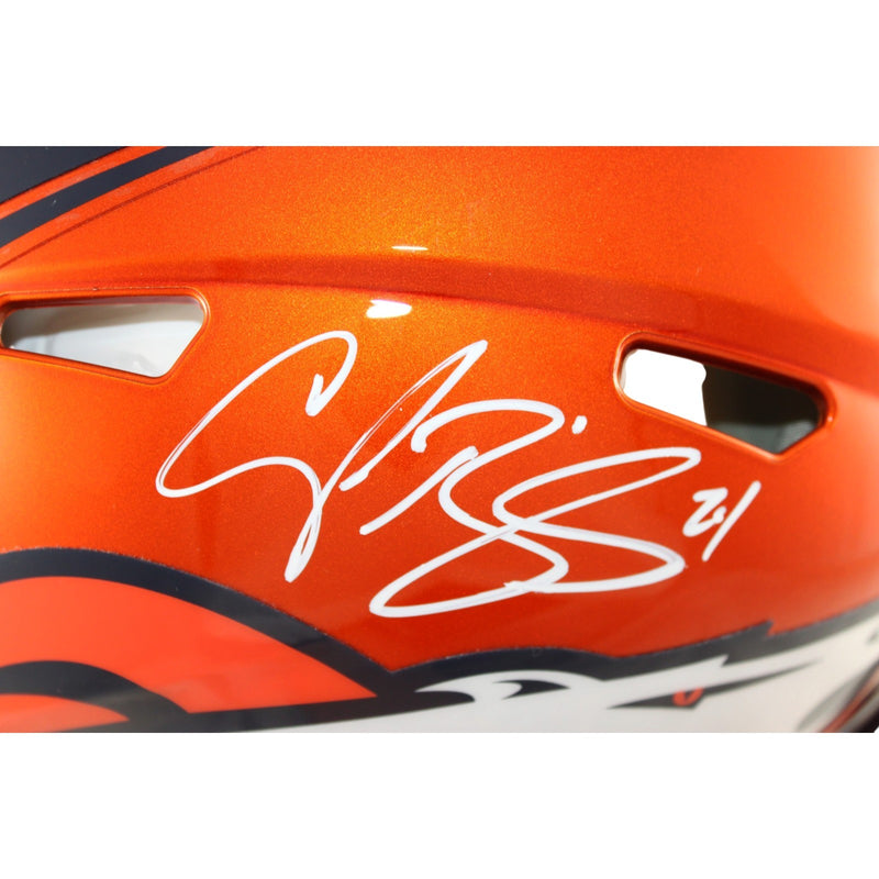 Champ Bailey Signed Denver Broncos Full Size Flash Helmet