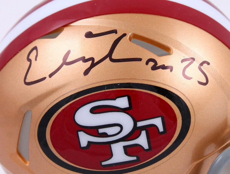 Elijah Mitchell Signed San Francisco 49ers Speed Mini Helmet