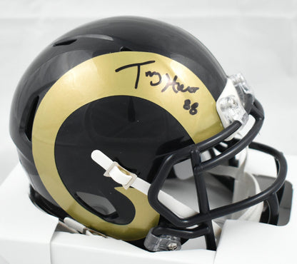 Torry Holt Signed St. Louis Rams Speed Mini Helmet