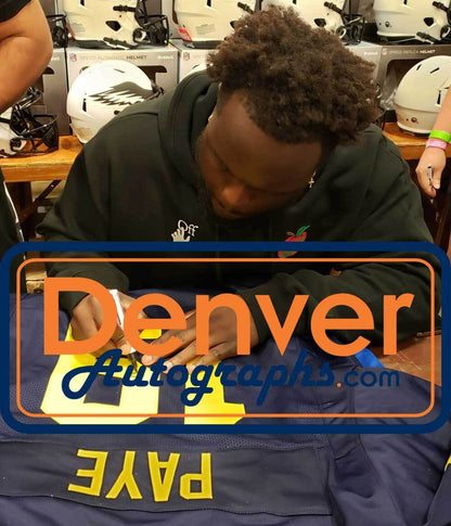Kwity Paye Autographed Michigan Wolverines Custom College Style Jersey