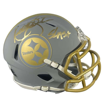 Kordell Stewart Pittsburgh Steelers Signed Slate Mini Helmet (Beckett COA)