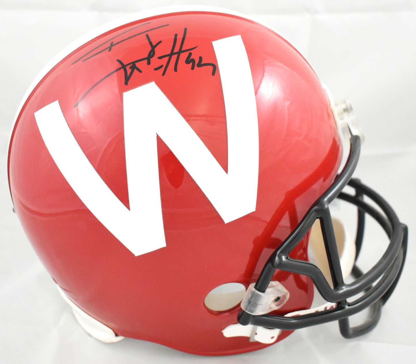 T.J. Watt Autographed Wisconsin Badgers Full Size Helmet