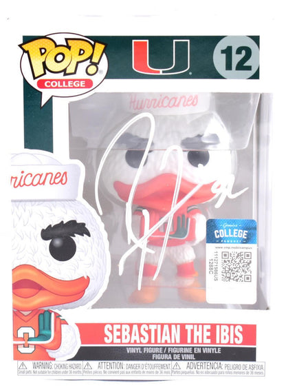 Ray Lewis Autographed Miami Hurricanes Funko Pop #12