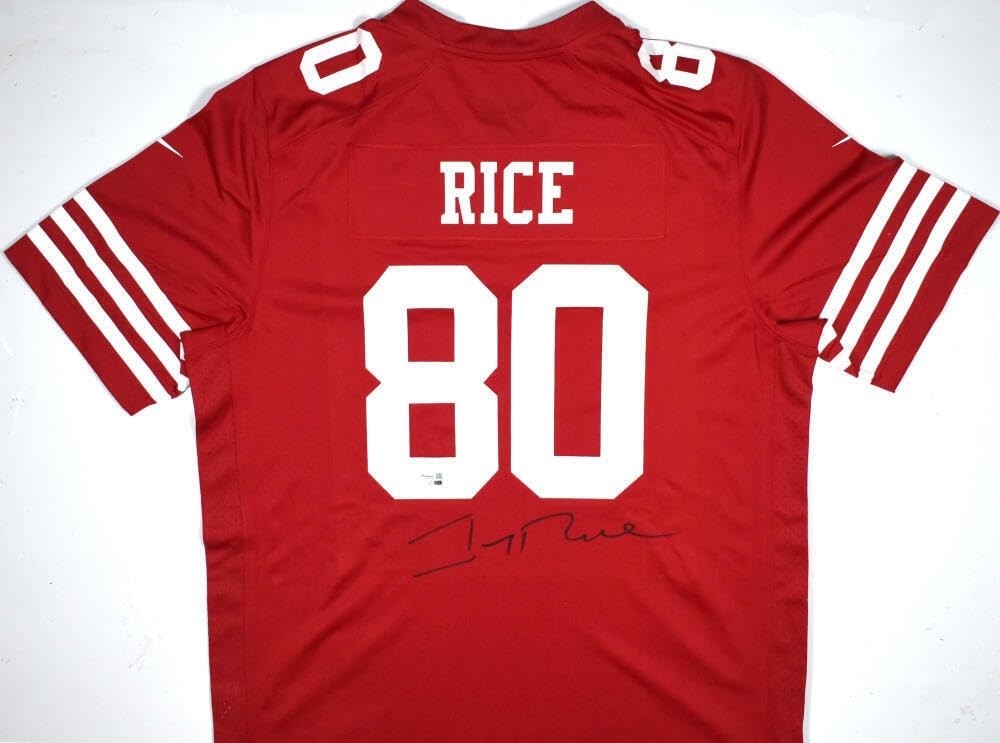 Jerry Rice Autographed San Francisco 49ers Black Nike Jersey