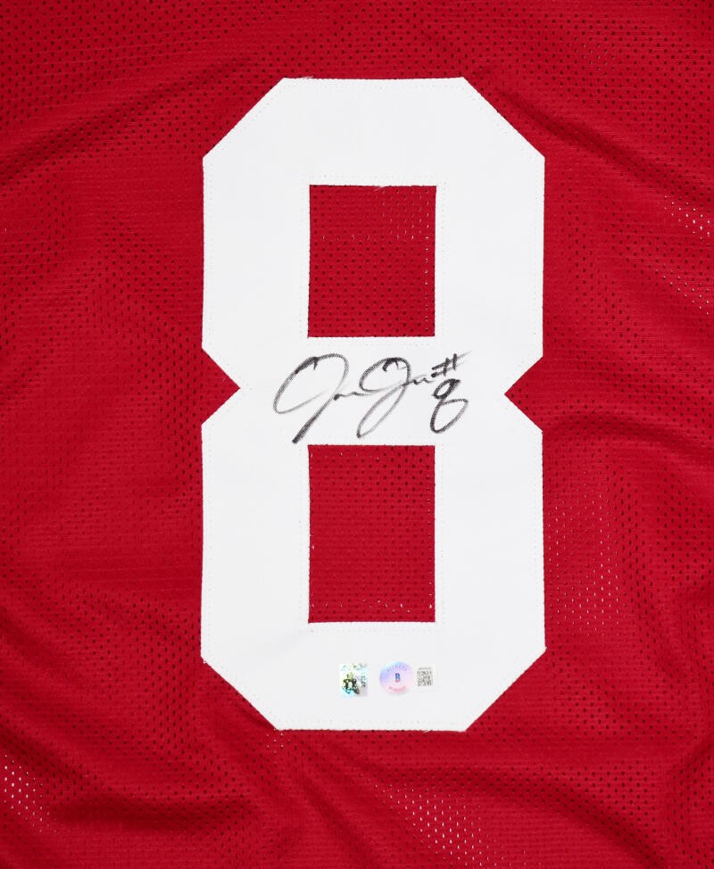 Josh Jacobs Autographed Black Custom College Style Jersey