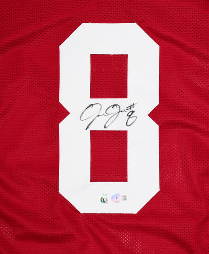 Josh Jacobs Autographed Black Custom College Style Jersey