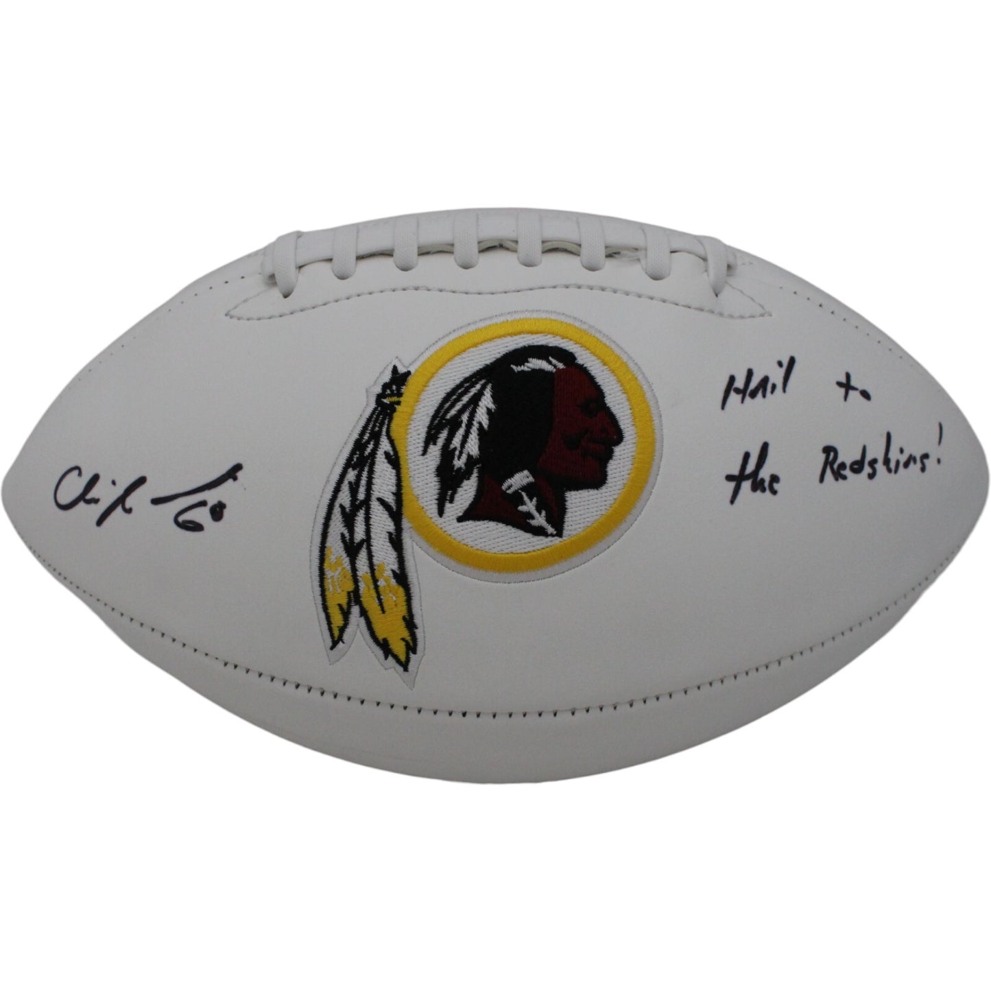 Chris Samuels Autographed Washington Redskins Logo Football (HTTR)