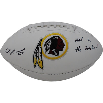 Chris Samuels Autographed Washington Redskins Logo Football (HTTR)