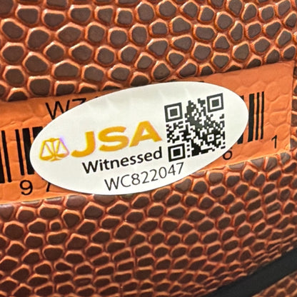 Earl Monroe Autographed New York Knicks Wilson Basketball