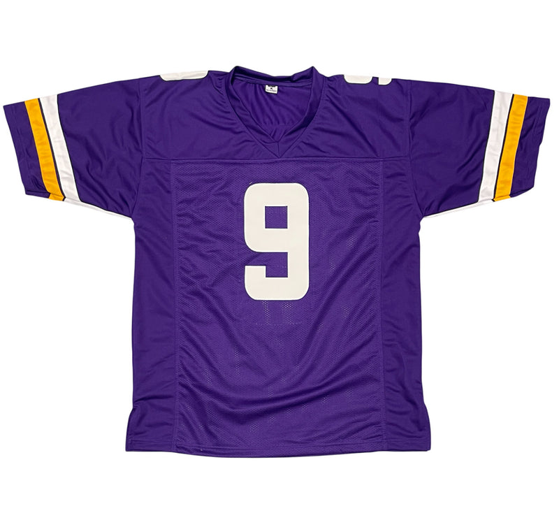 J.J. McCarthy Signed Minnesota Vikings Custom Football Jersey