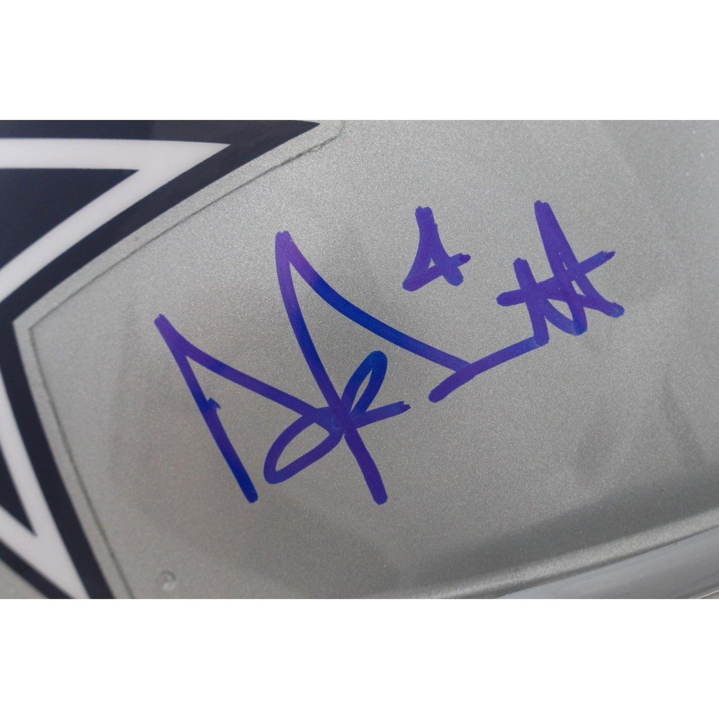 Dak Prescott Signed Dallas Cowboys Full Size Authentic Helmet