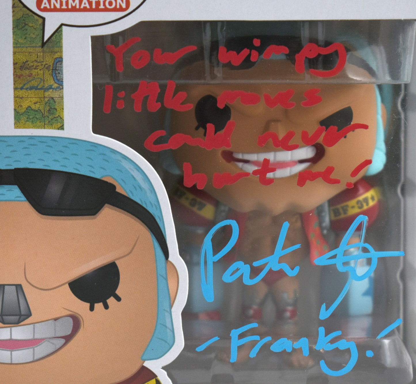 Patrick Seitz Signed Franky One Piece Funko Pop #329