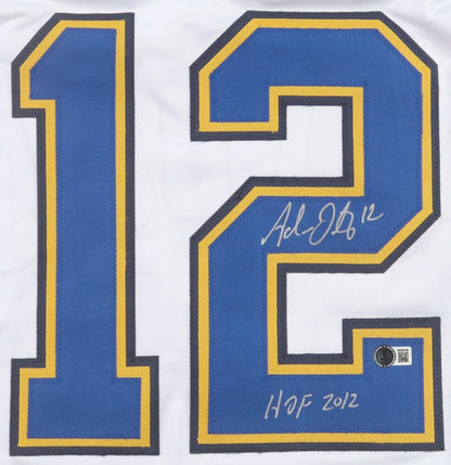 Adam Oates Signed St. Louis Blues Custom Hockey Jersey (Beckett COA)