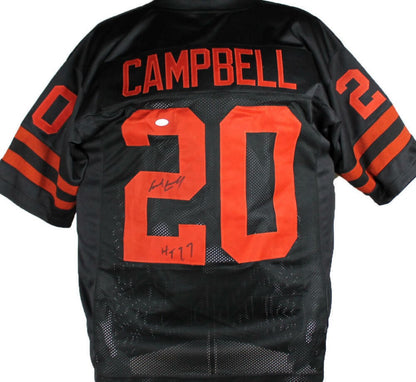 Earl Campbell Signed Black Custom College Style Jersey