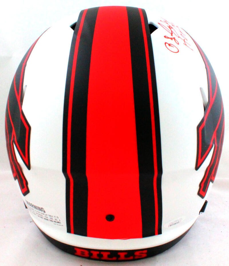 OJ Simpson Signed Buffalo Bills Full Size Lunar Speed Helmet (HOF)