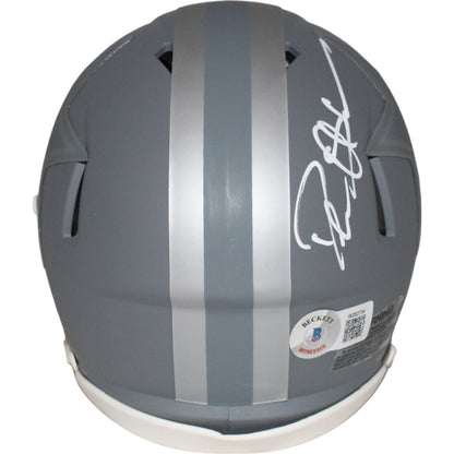 Deion Sanders Dallas Cowboys Autographed Slate Mini Helmet