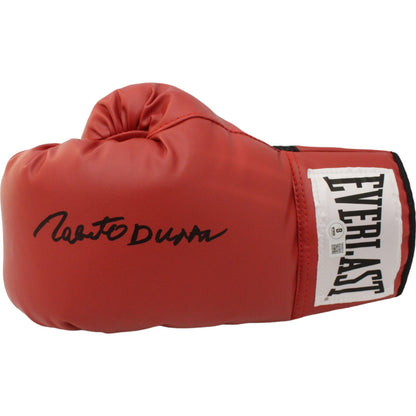 Roberto Duran Autographed Red Everlast Left Hand Boxing Glove