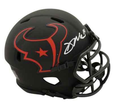 Davis Mills Autographed Houston Texans Eclipse Mini Helmet Beckett