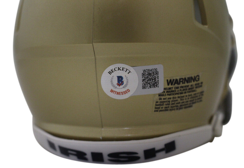 Michael Mayer Signed Notre Dame Fighting Irish Speed Mini Helmet