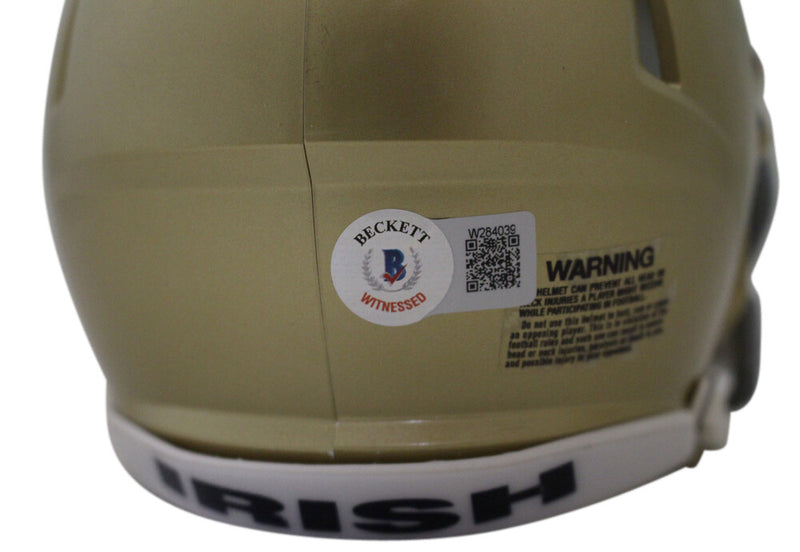 Michael Mayer Signed Notre Dame Fighting Irish Speed Mini Helmet