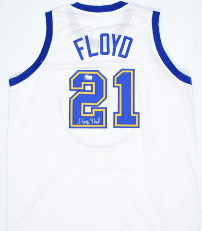 Sleepy Floyd Autographed White Custom Jersey