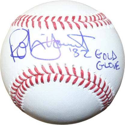 Robin Yount Signed Milwaukee Brewers Baseball '82 Gold Glove Inscribed