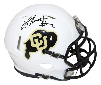 Laviska Shenault Signed Colorado Buffaloes White Mini Helmet (Beckett COA)