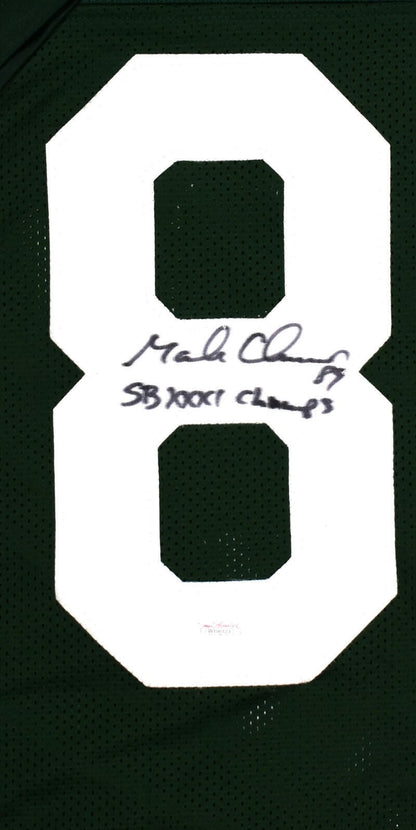 Mark Chmura Signed Green Bay Packers Custom Jersey - SB Champs Inscribed