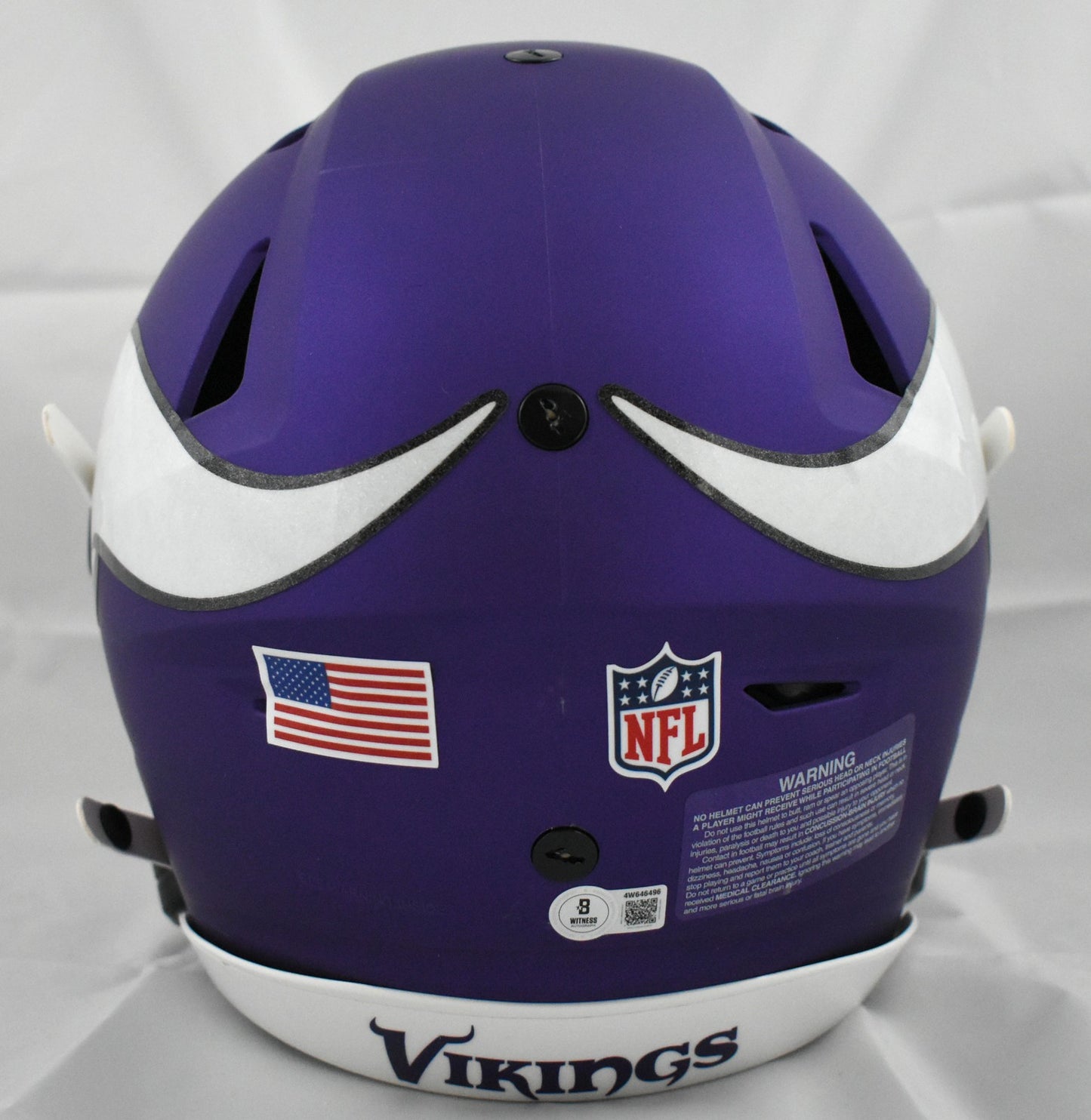 Justin Jefferson Autographed Minnesota Vikings Full Size SpeedFlex Helmet