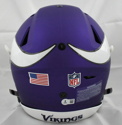 Justin Jefferson Autographed Minnesota Vikings Full Size SpeedFlex Helmet