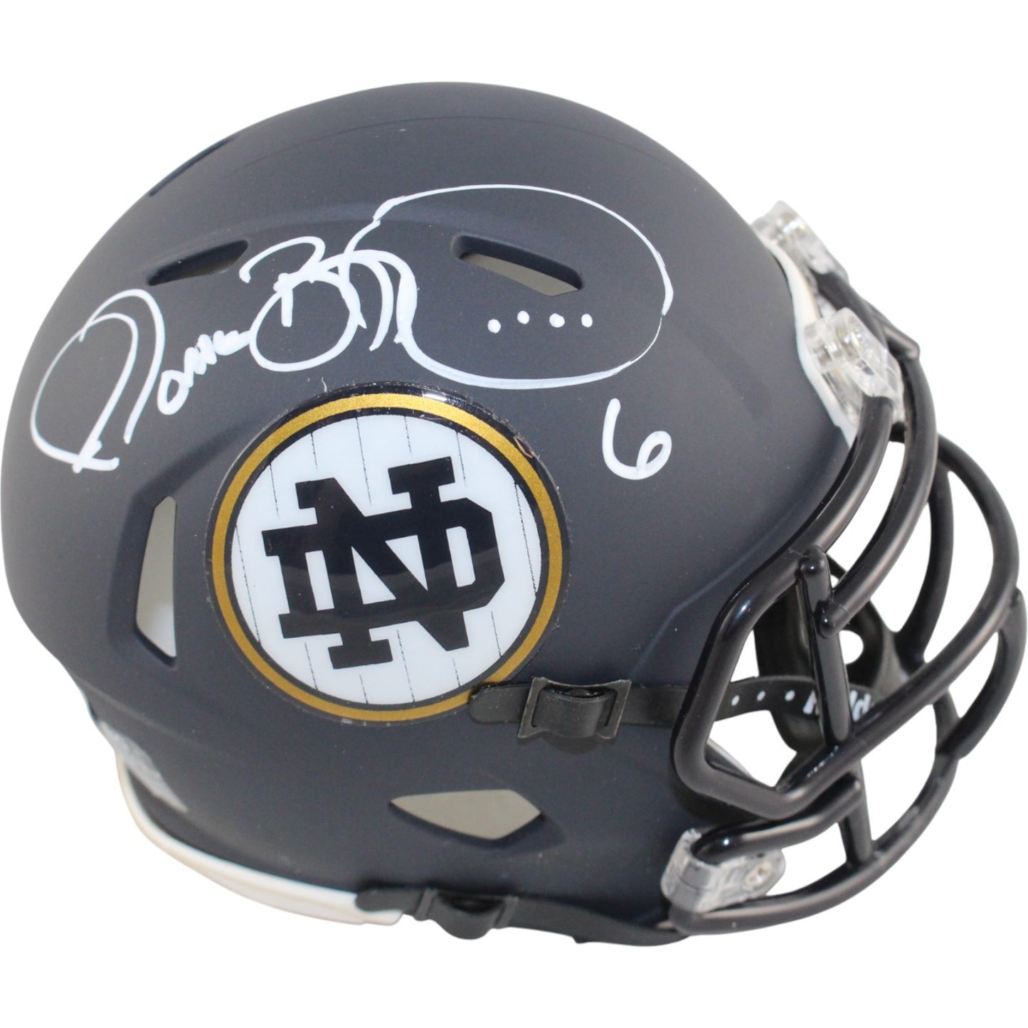 Jerome Bettis Autographed Notre Dame Fighting Irish Yankees Mini Helmet