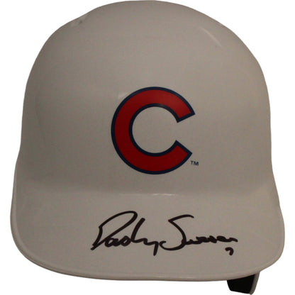 Dansby Swanson Autographed Chicago Cubs Mini Batting Helmet