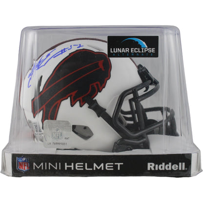 AJ Epenesa Buffalo Bills Autographed Lunar Mini Helmet