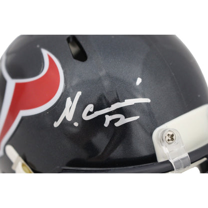 Nico Collins Autographed Houston Texans Speed Mini Helmet Beckett