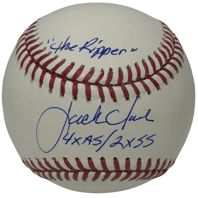 Jack Clark Signed Rawlings Official Major League Baseball - 3 Inscriptions