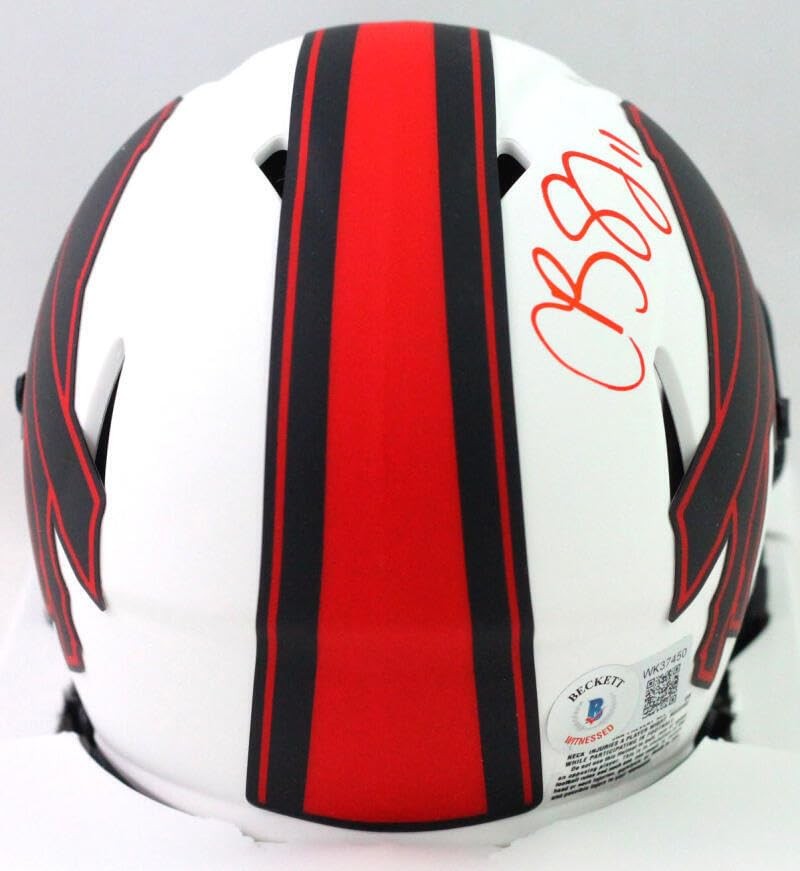 Cole Beasley Signed Buffalo Bills Lunar Speed Mini Helmet